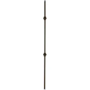 2KNUC44 | 2557 | Double Knuckle Iron Baluster | 1/2"