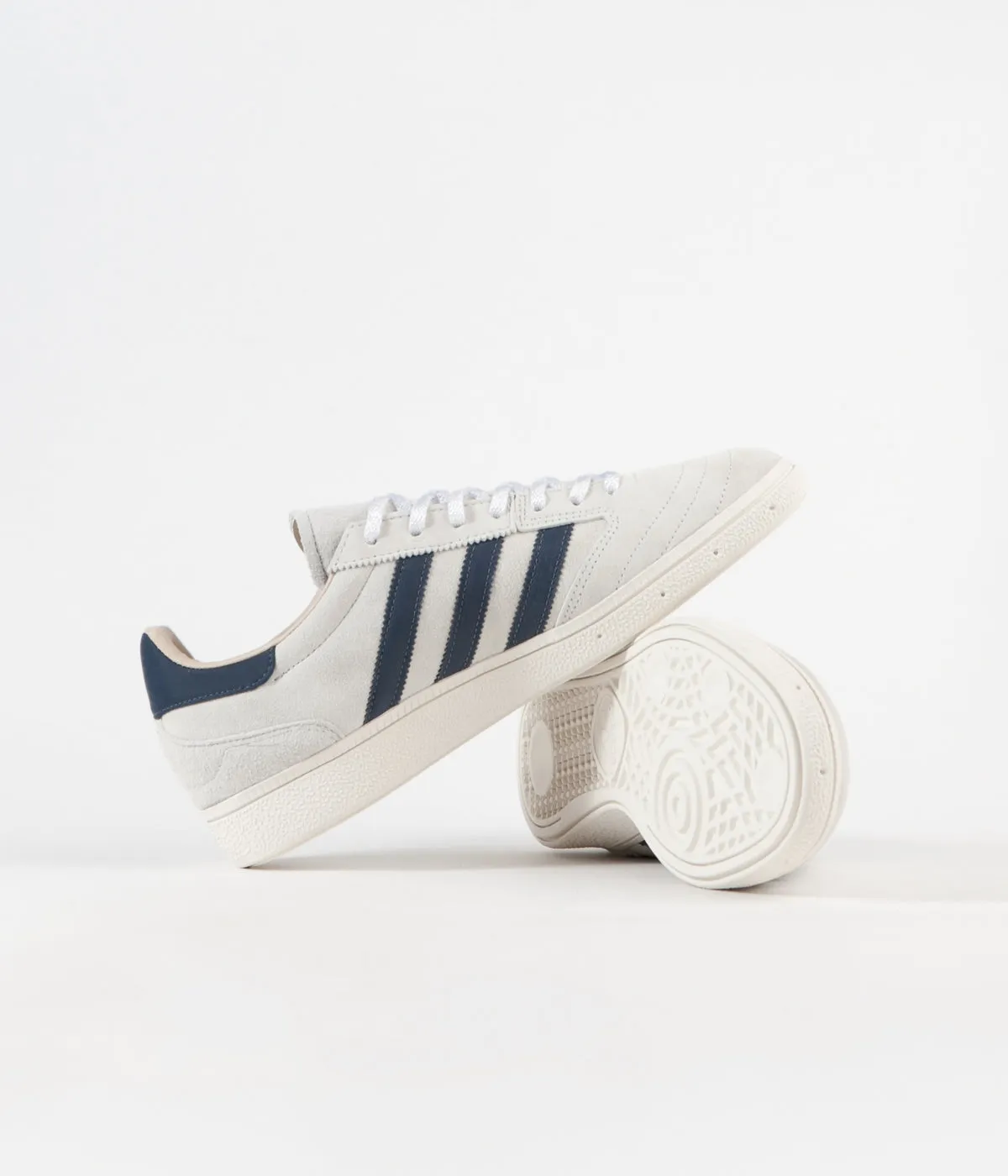 Adidas Busenitz Vintage Shoes - Crystal White / Legacy Blue / Chalk White