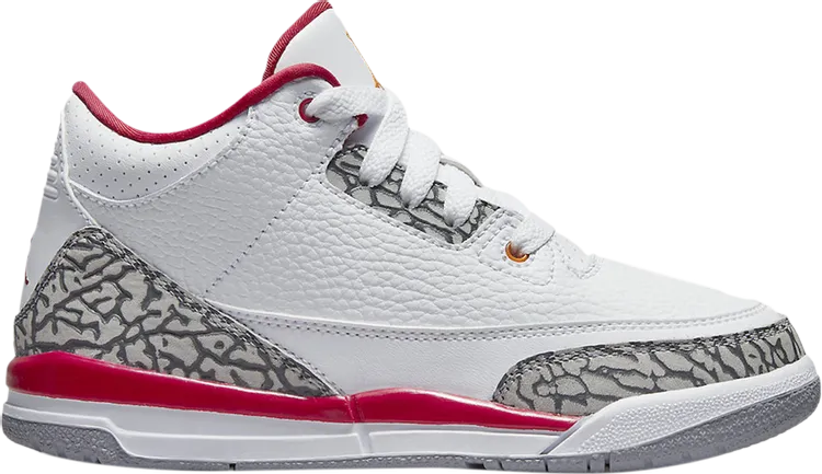 Air Jordan 3 Retro PS Cardinal Red, white