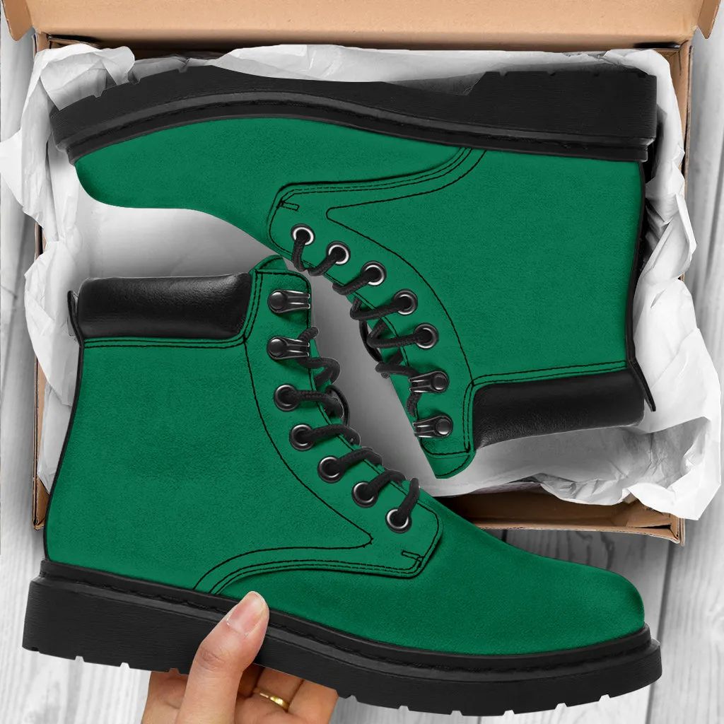 All-Season Boots_Green_Micro-Suede