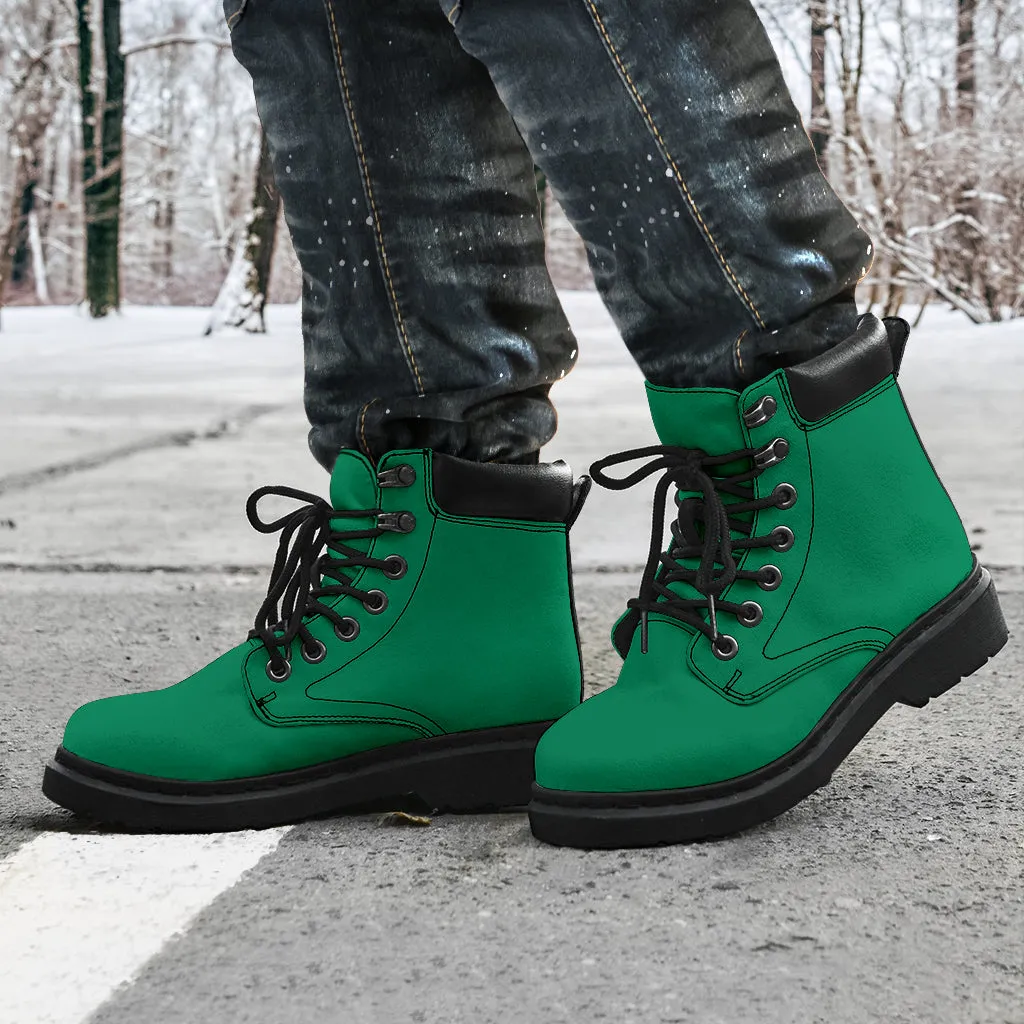 All-Season Boots_Green_Micro-Suede