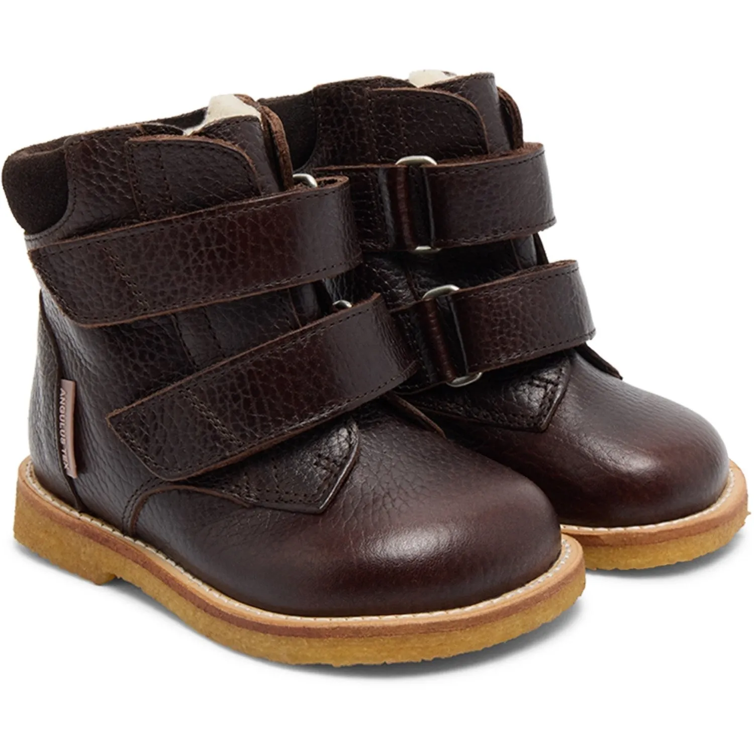 Angulus Dark Brown/Dark Brown Beginners Tex-Boot Med Velcro Closure