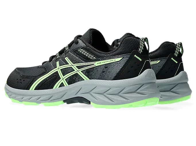 ASICS Pre Venture 9 (Black/Illuminate Green) JNR