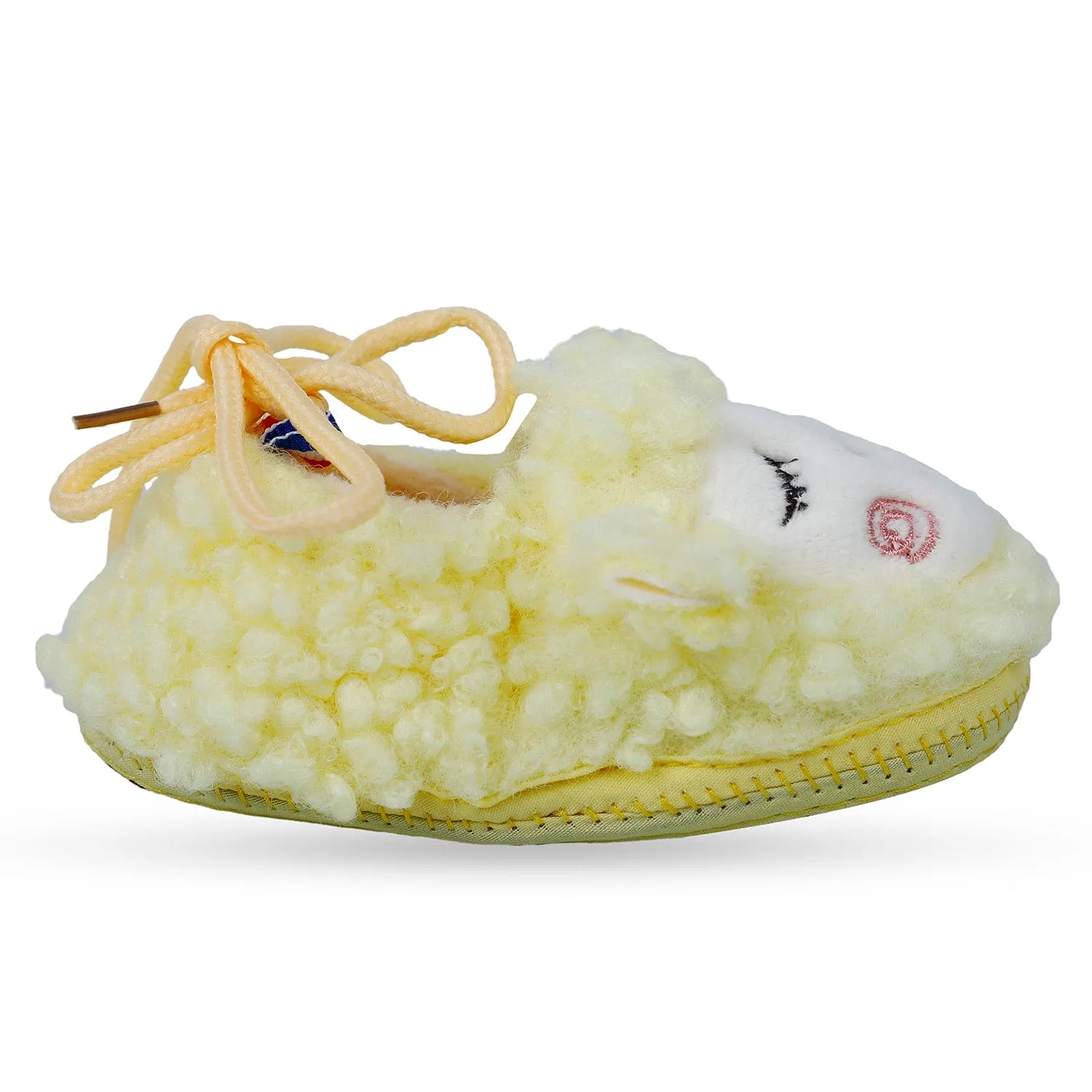 Baby Moo Sheep Warm And Stylish Anti Skid Booties - Yellow