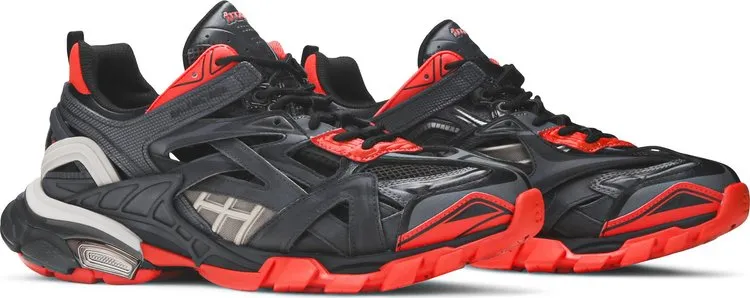 Balenciaga Track.2 Trainer Black Red Gray