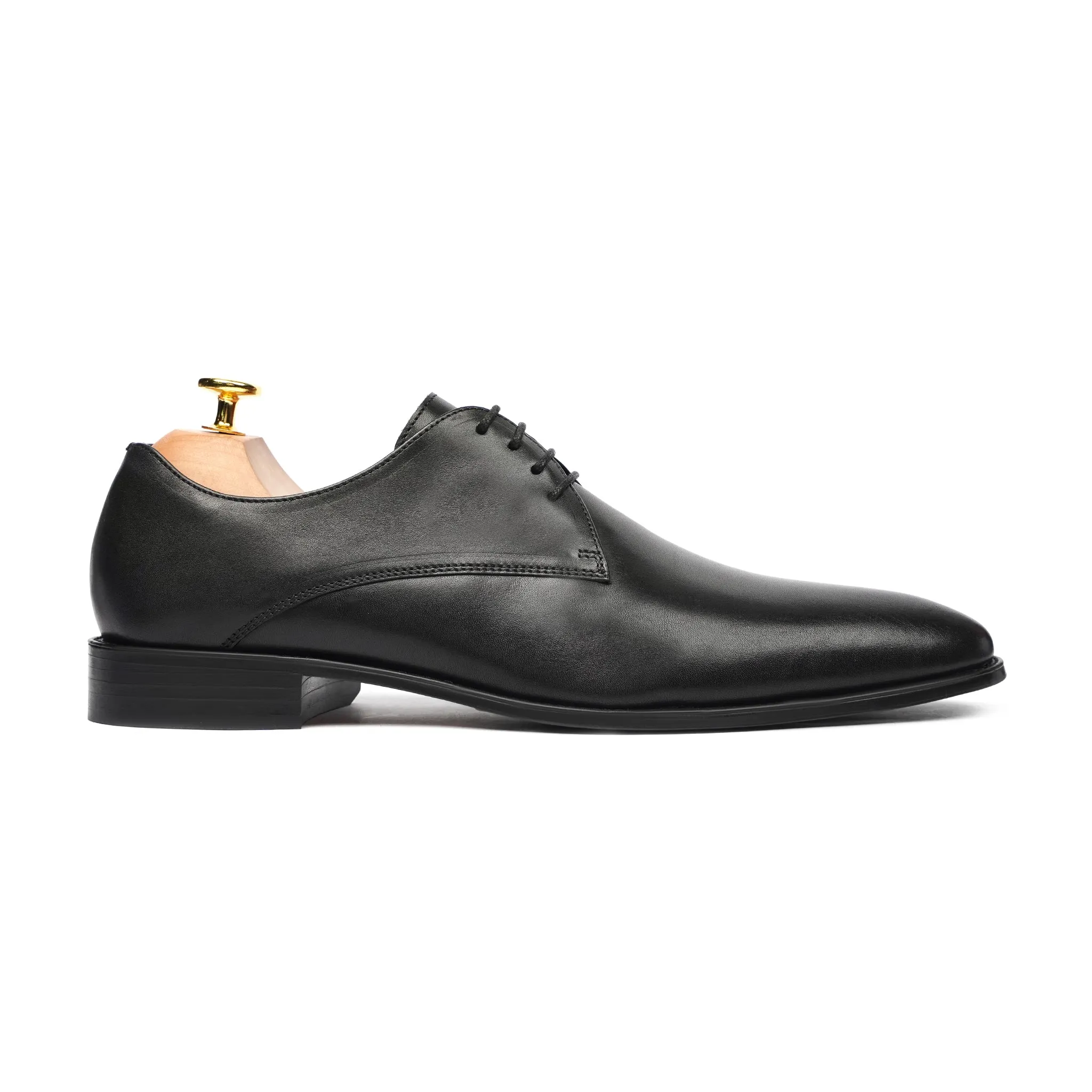 Bloomsbury - Men's Black Calf Leather Derby Shoe