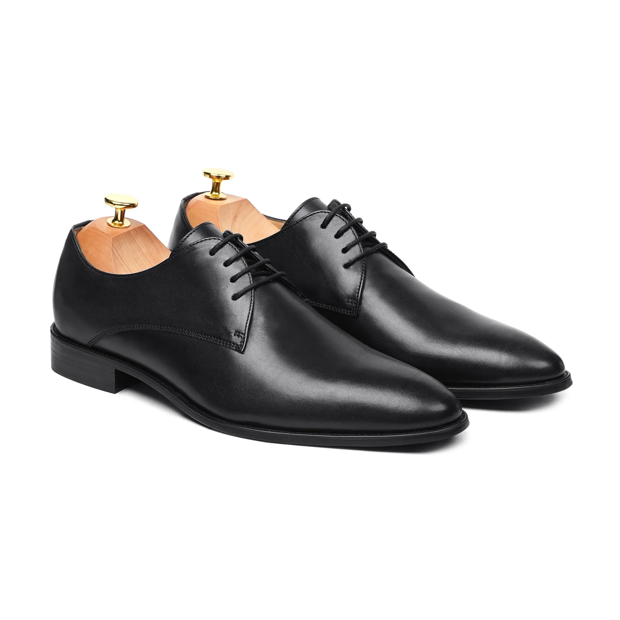 Bloomsbury - Men's Black Calf Leather Derby Shoe