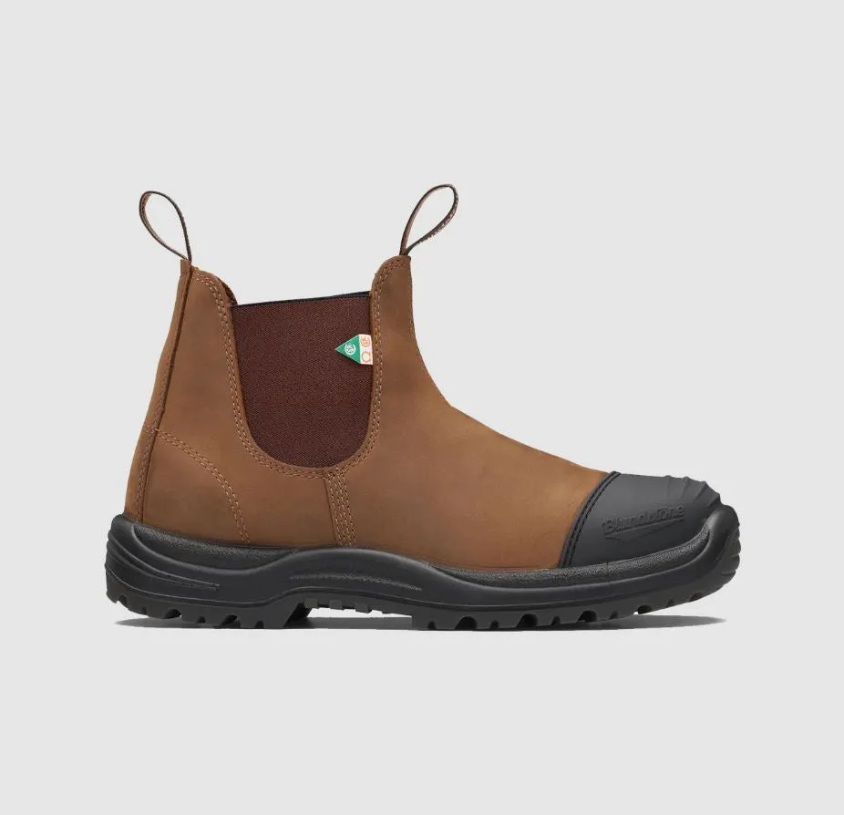 Blundstone 169 - Work & Safety Boot Rubber Toe Cap Saddle Brown