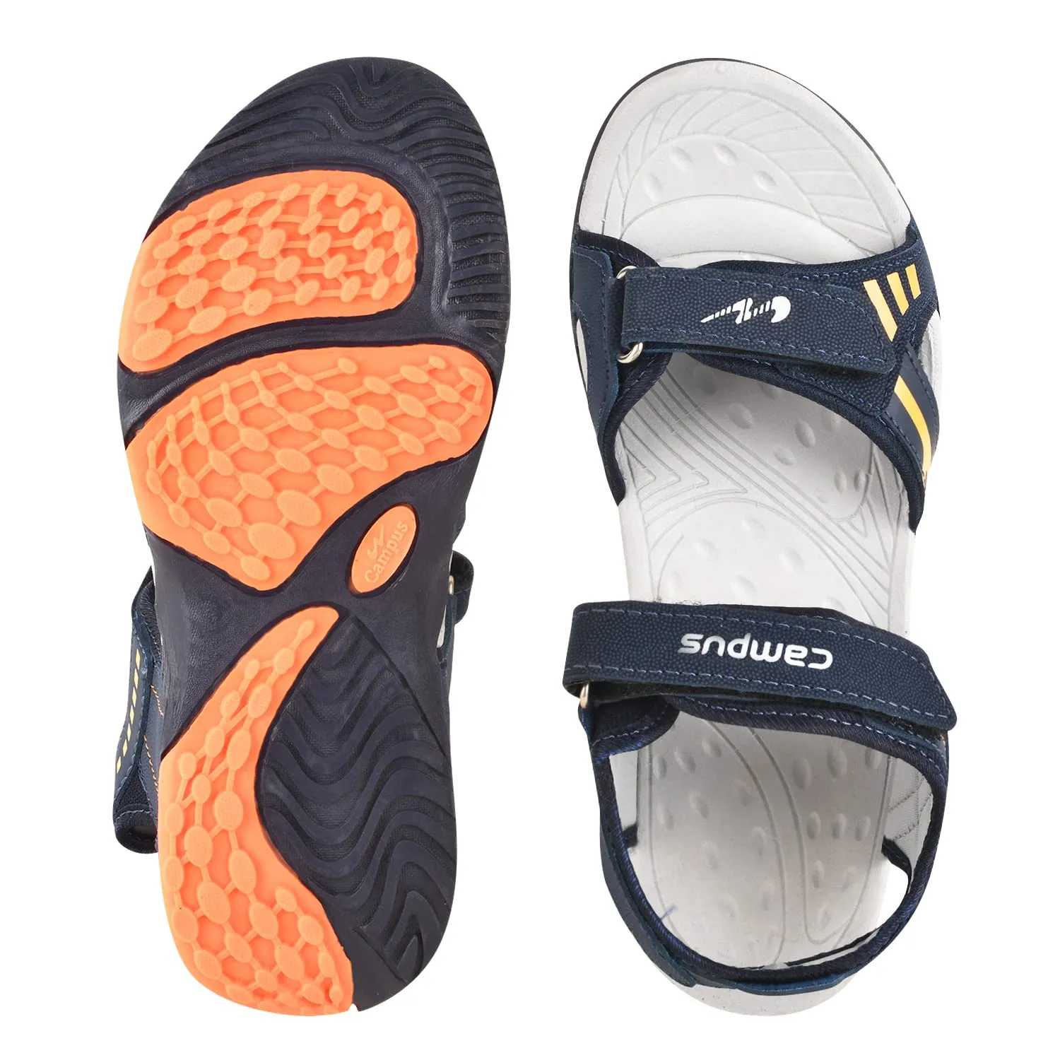 Campus Child GC-22951C Sandal BLU/ORG 3 -UK/India