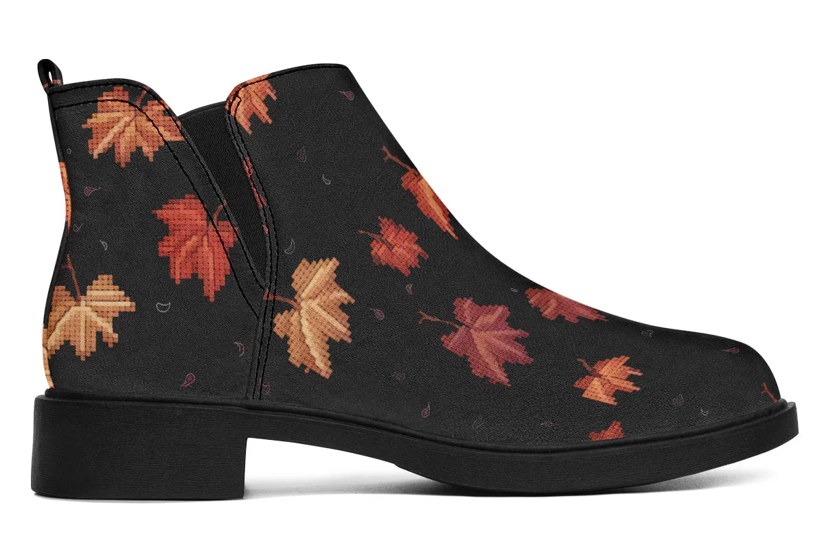 Cozy Autumn Chelsea Boots - Comfy Slip-On - Soft & Water-Resistant Micro-Suede Vegan Shoes