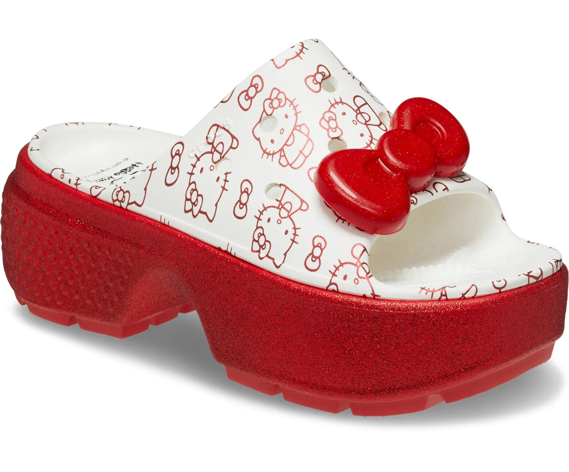 Crocs x Hello Kitty Stomp Clogs, white/red