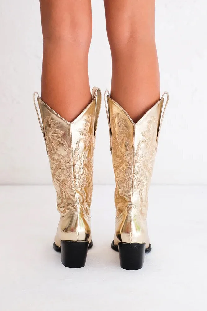 Danilo Metallic Western Boot