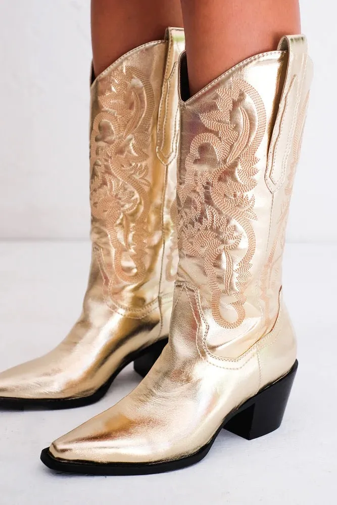 Danilo Metallic Western Boot