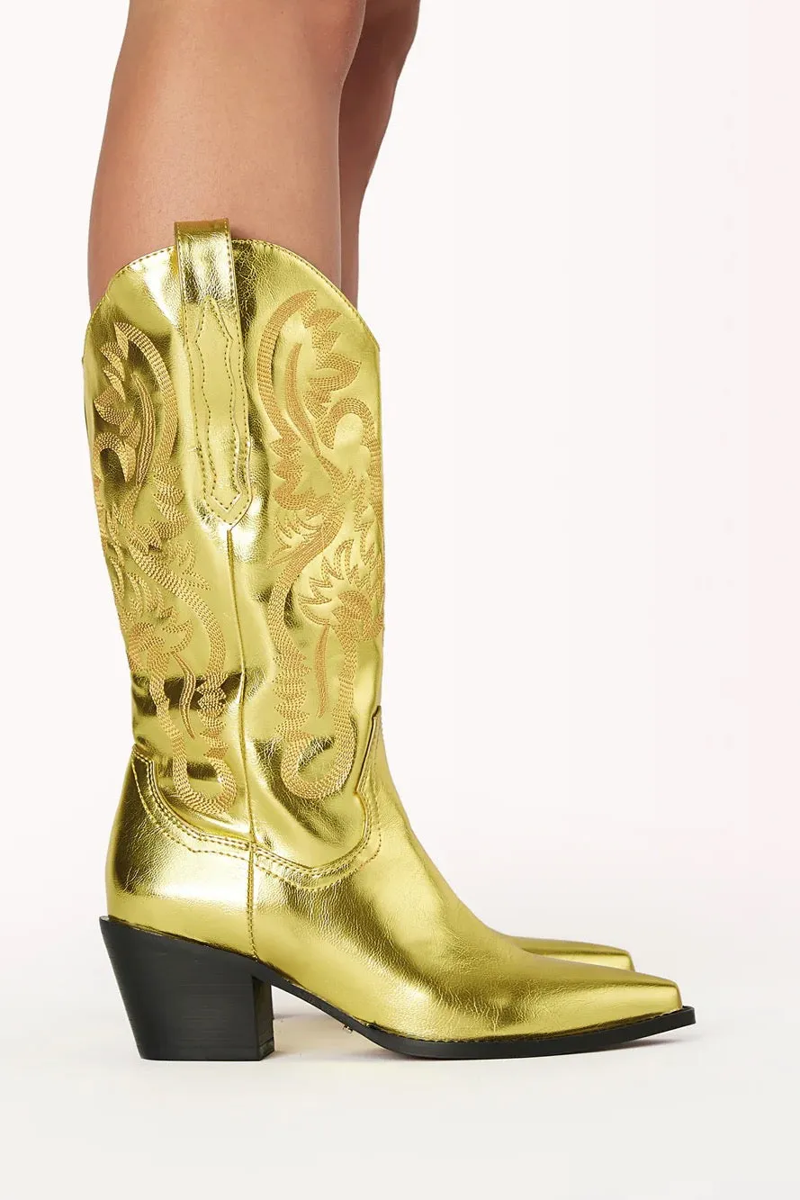 Danilo Metallic Western Boot