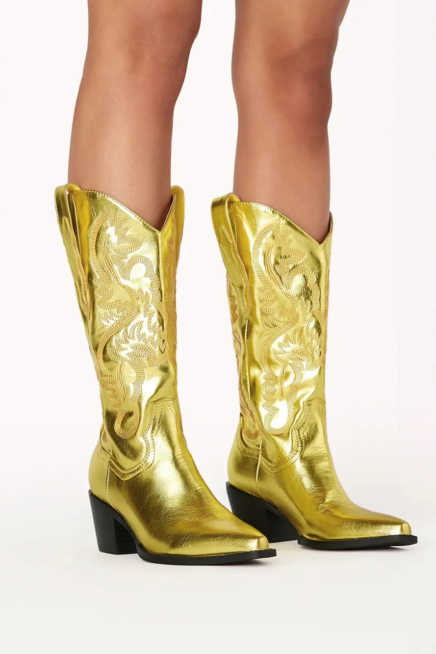 Danilo Metallic Western Boot