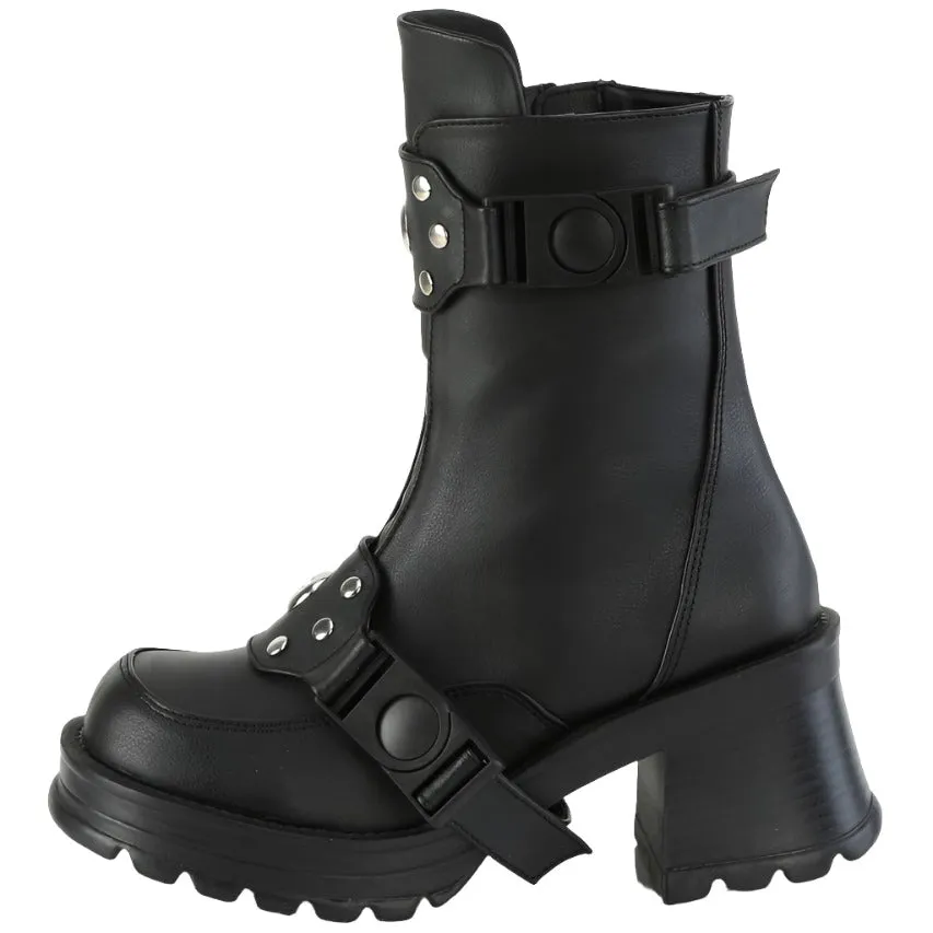 DemoniaCult BRATTY 56 Black Boots