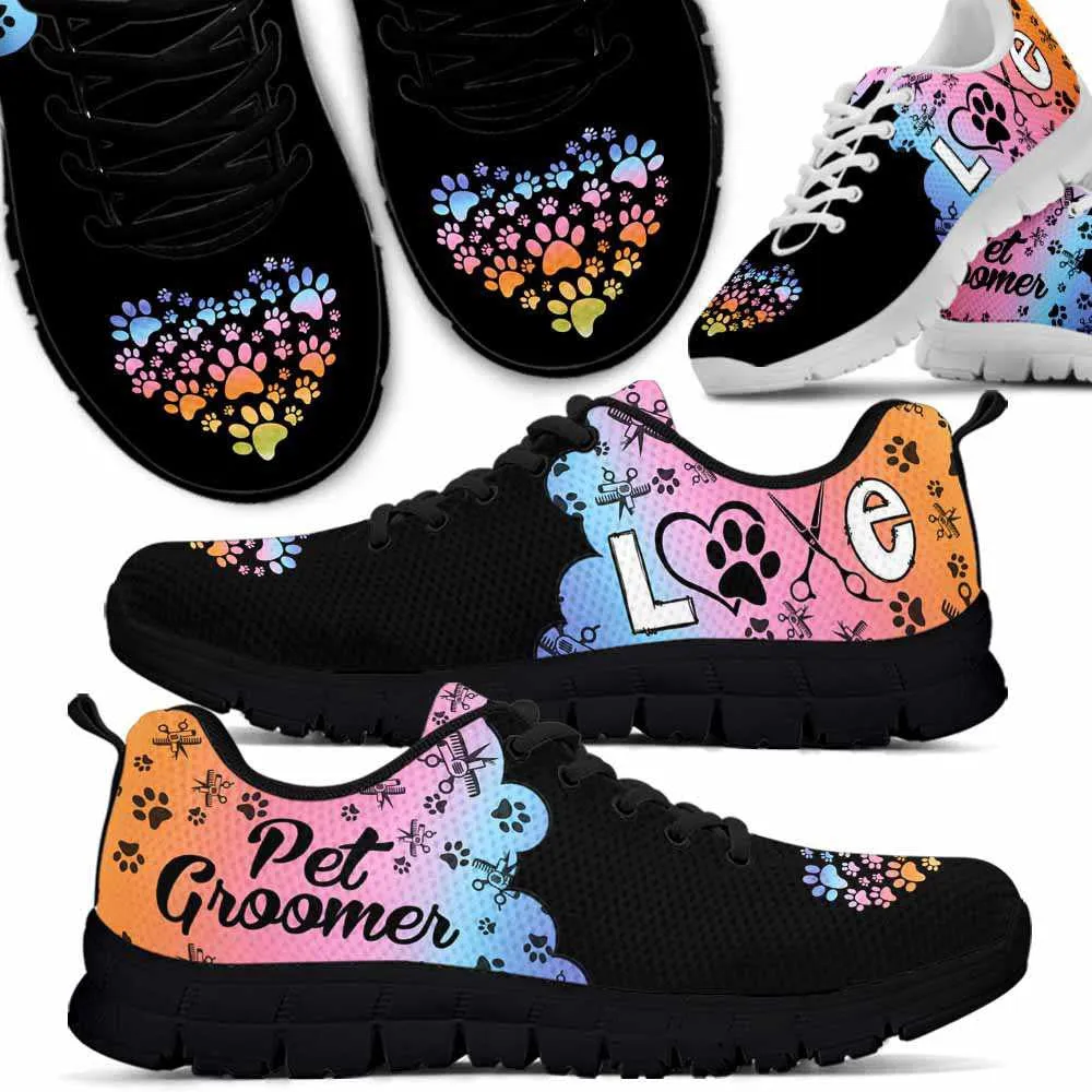 Dog Groomer Sneaker, Dog Groomer Cloud Heart Love Sneakers Shoes, Best Running Shoes, Unique Gifts For Dog Lovers