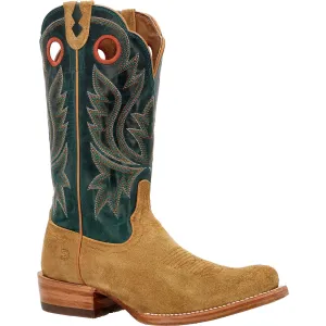 Durango Mens PRCA Western Goldenrod/Deep Teal Leather Cowboy Boots