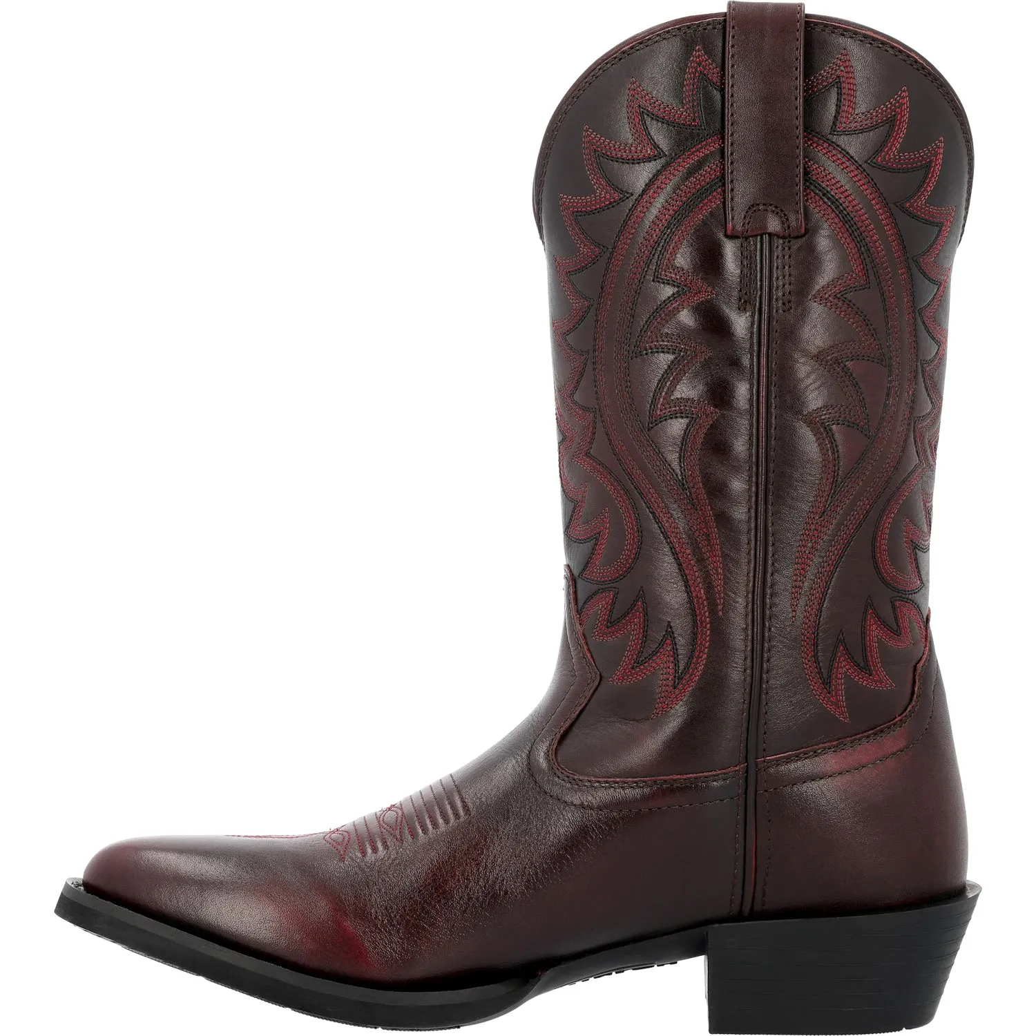 Durango Mens Shyloh Western Burgundy Leather Cowboy Boots