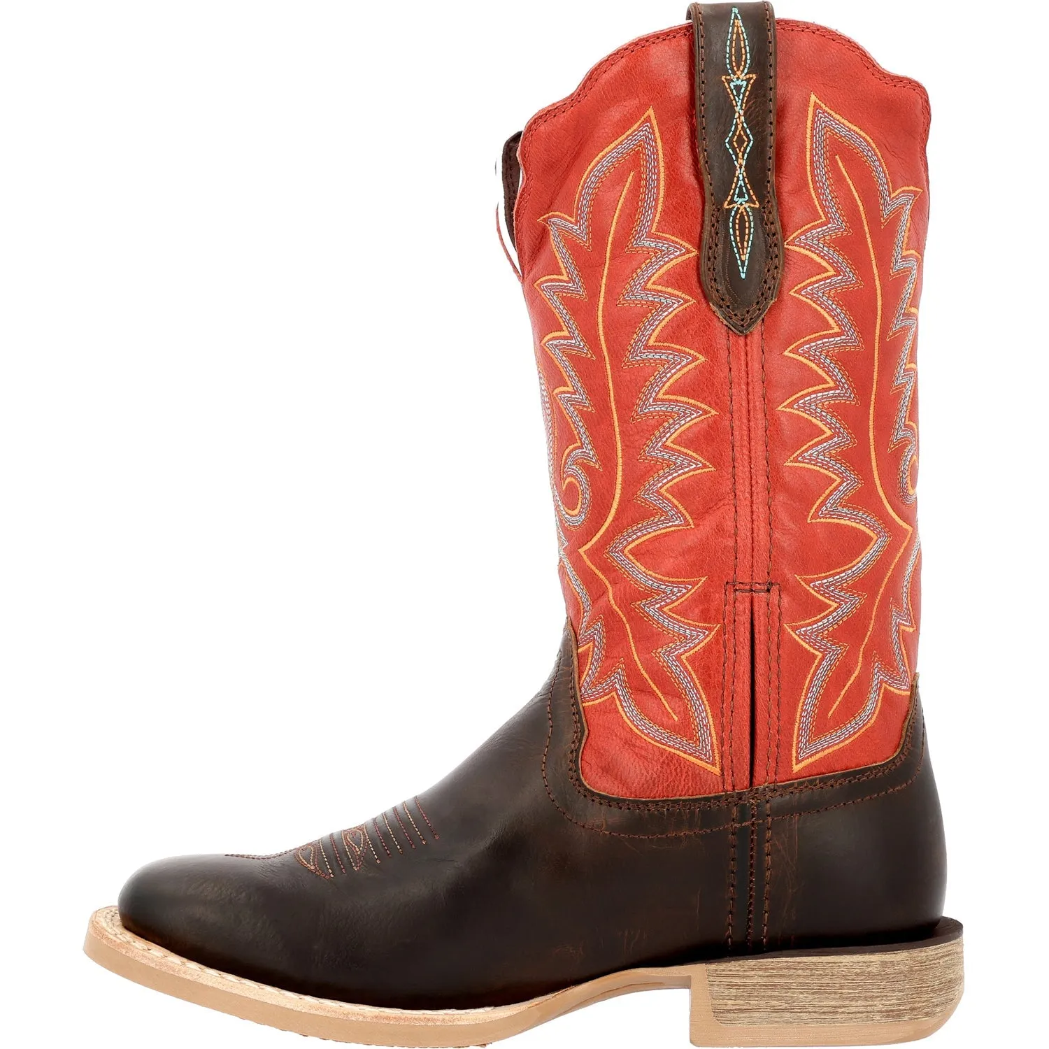 Durango Womens Lady Rebel Pro Hickory/Chili Pepper Leather Cowboy Boots