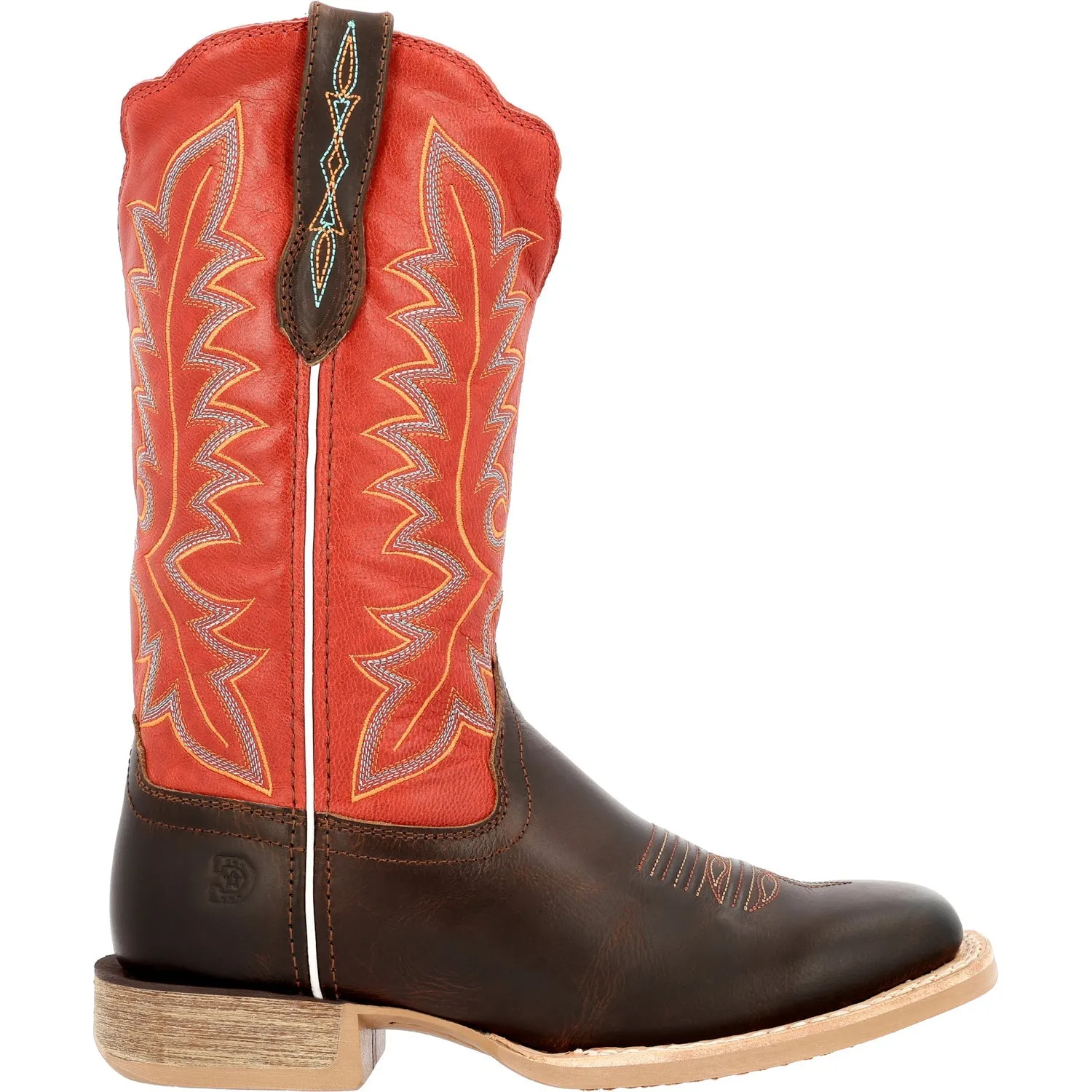 Durango Womens Lady Rebel Pro Hickory/Chili Pepper Leather Cowboy Boots