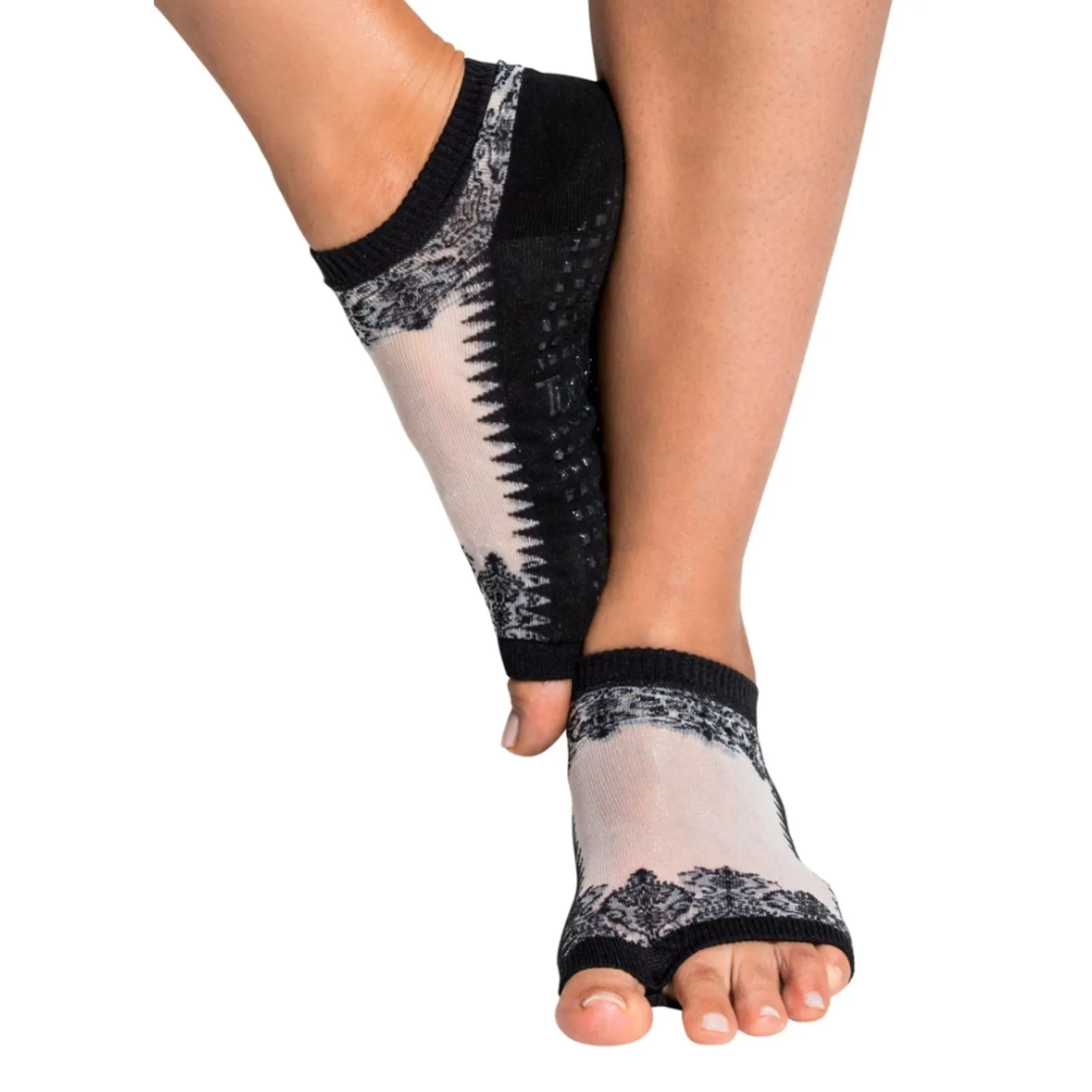 Flow Grip Socks - Black & Sheer Gala (Barre / Pilates)