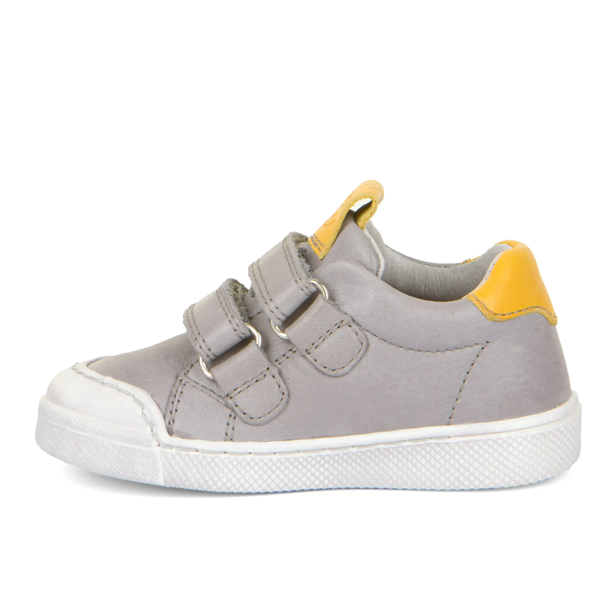 Froddo Boy's and Girl's Rosario Casual Shoes with Hoop and Loop Closure - Light Grey