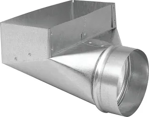 Imperial GV0626-C Wall Register Angle Boot, 4 in L, 10 in W, 6 in H, 90 deg Angle, Steel, Galvanized :EA: QUANTITY: 1