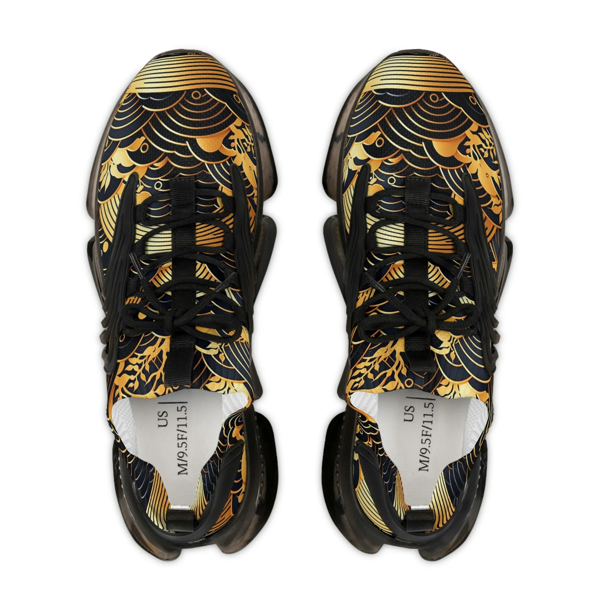 Japanese pattern Sneakers Mens Mesh Shoes