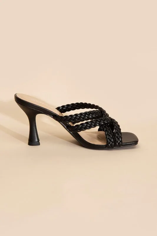 KELLAN-S Double Cross Braided Heels