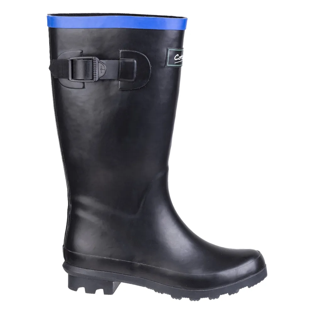 Kids Fairweather Junior Wellingtons Boots Black/Blue