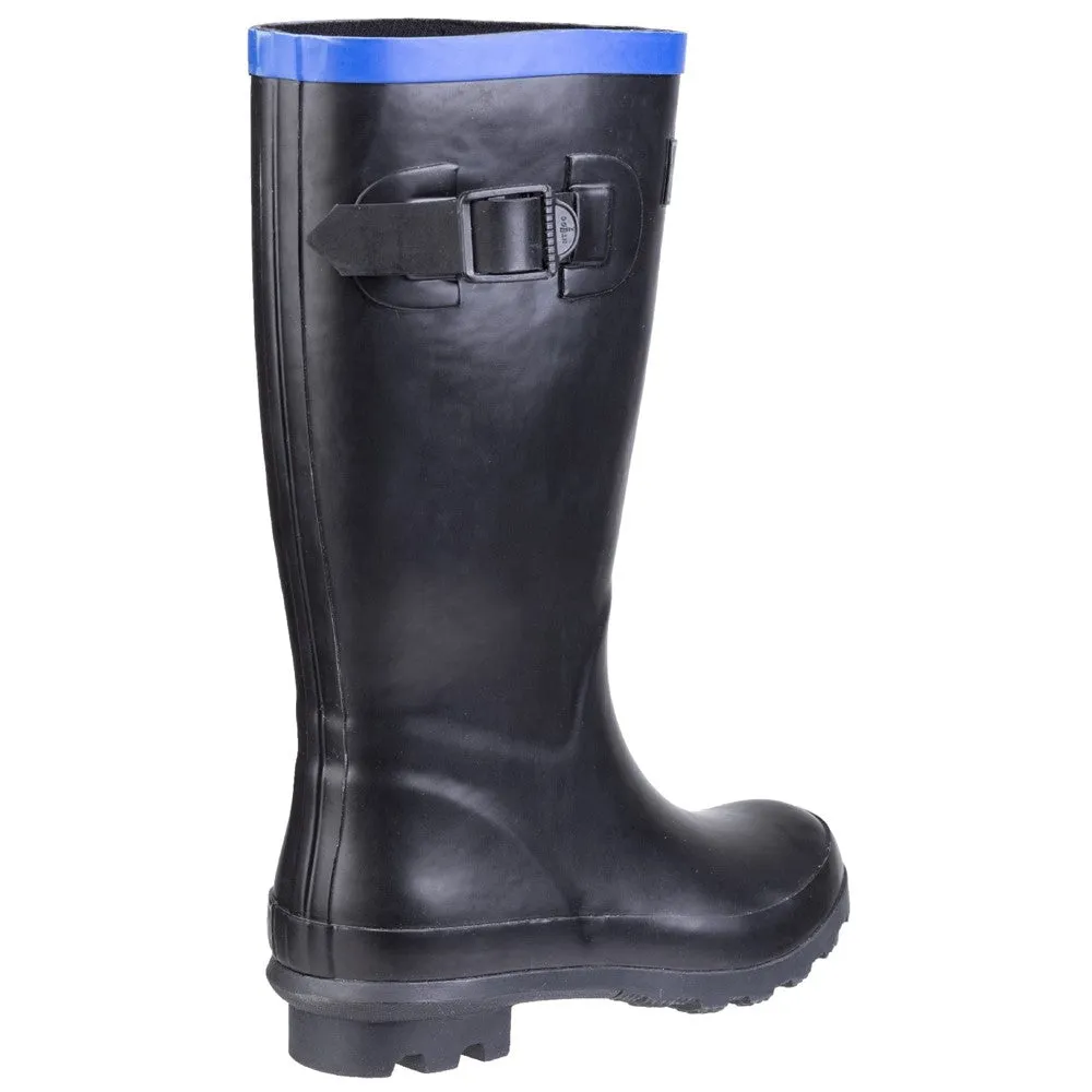 Kids Fairweather Junior Wellingtons Boots Black/Blue