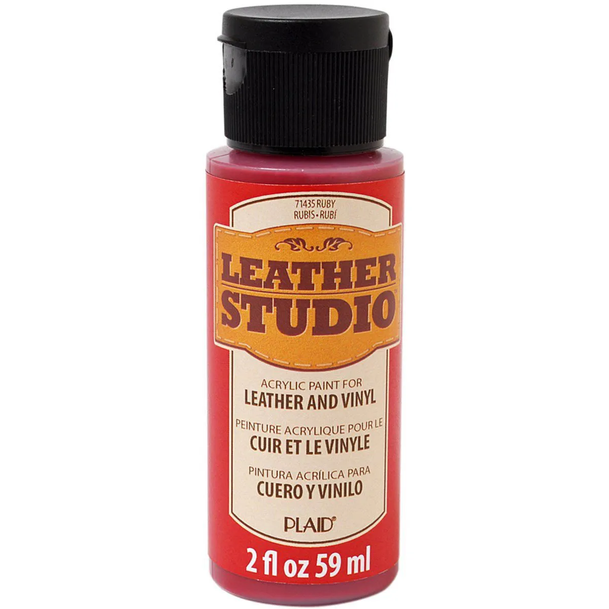 Leather Studio Paint Ruby 2 Oz.