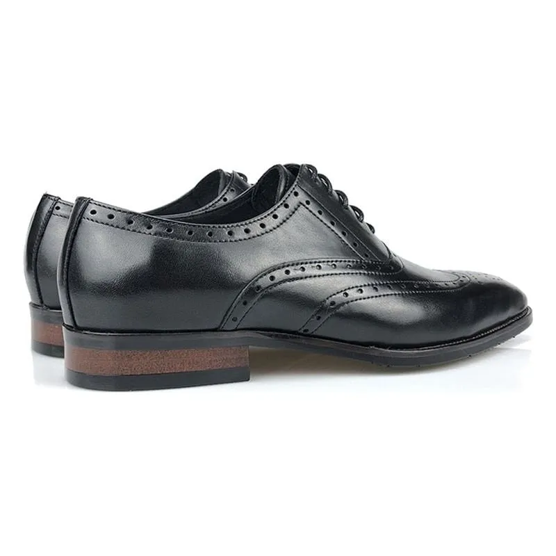 Luxe Italian Leather Platform Oxford Dress Shoes