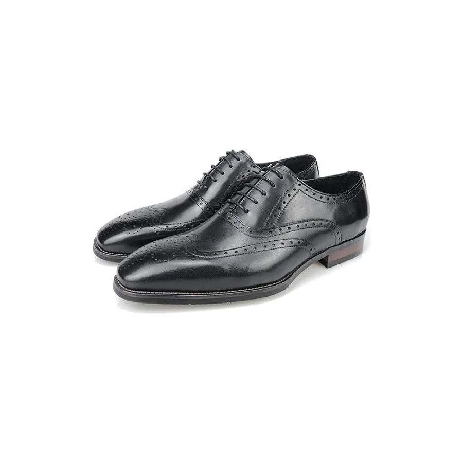 Luxe Italian Leather Platform Oxford Dress Shoes