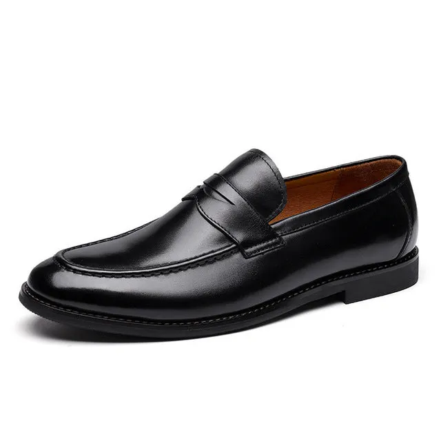 LuxeLeather Wedding Loafer Shoes