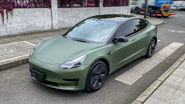 Matte Army Green Vinyl Wrap