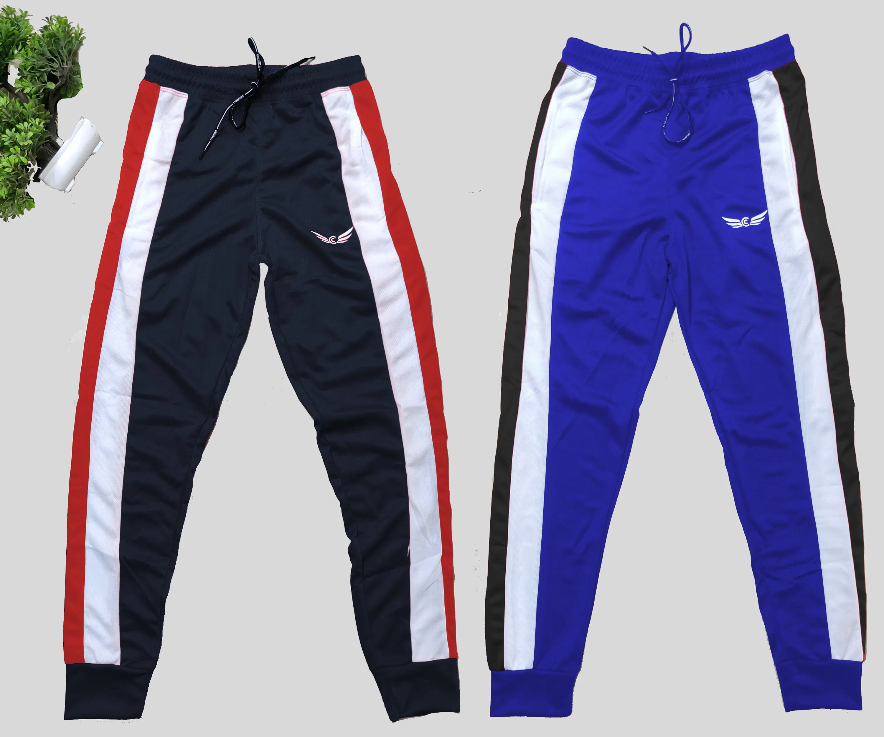 Men Colorblock Dark Blue/Blue Joggers (Pack of 2)