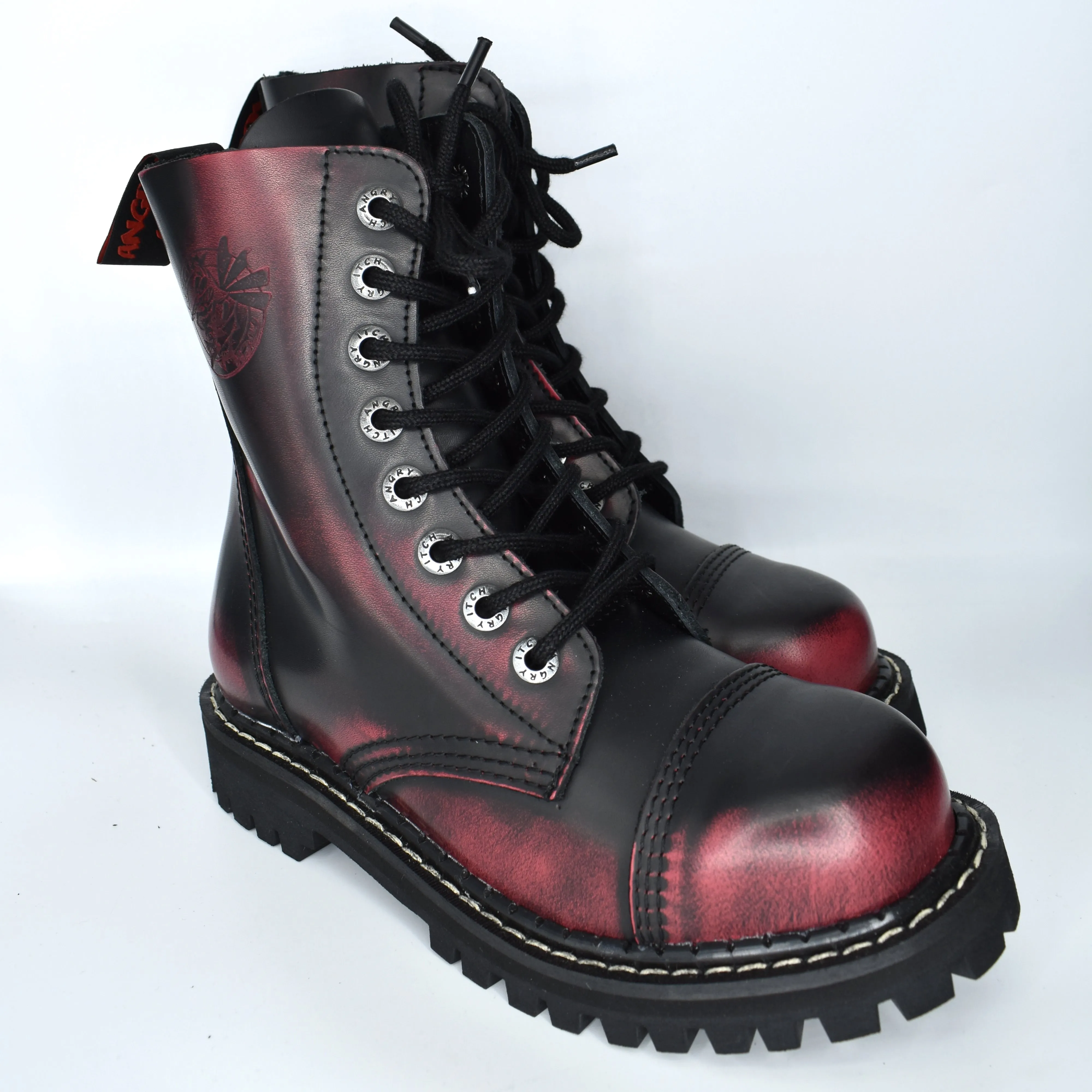 Mosquito 8-Eye Leather Boots ANGRY ITCH