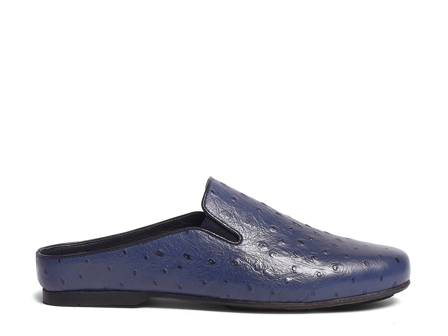 Mules Carlos by Carlos Santana Achilles Ostrich, blue