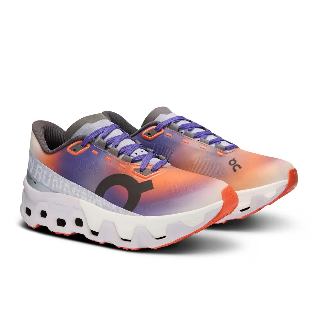 On Women's Cloudmonster Hyper Running Shoes Flame / Frost