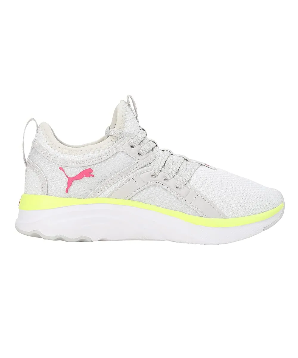 Puma Girls SOFTRIDE Sophia Junior Feather Gray-Glowing Pink-White Sneaker - 6UK (19515913)