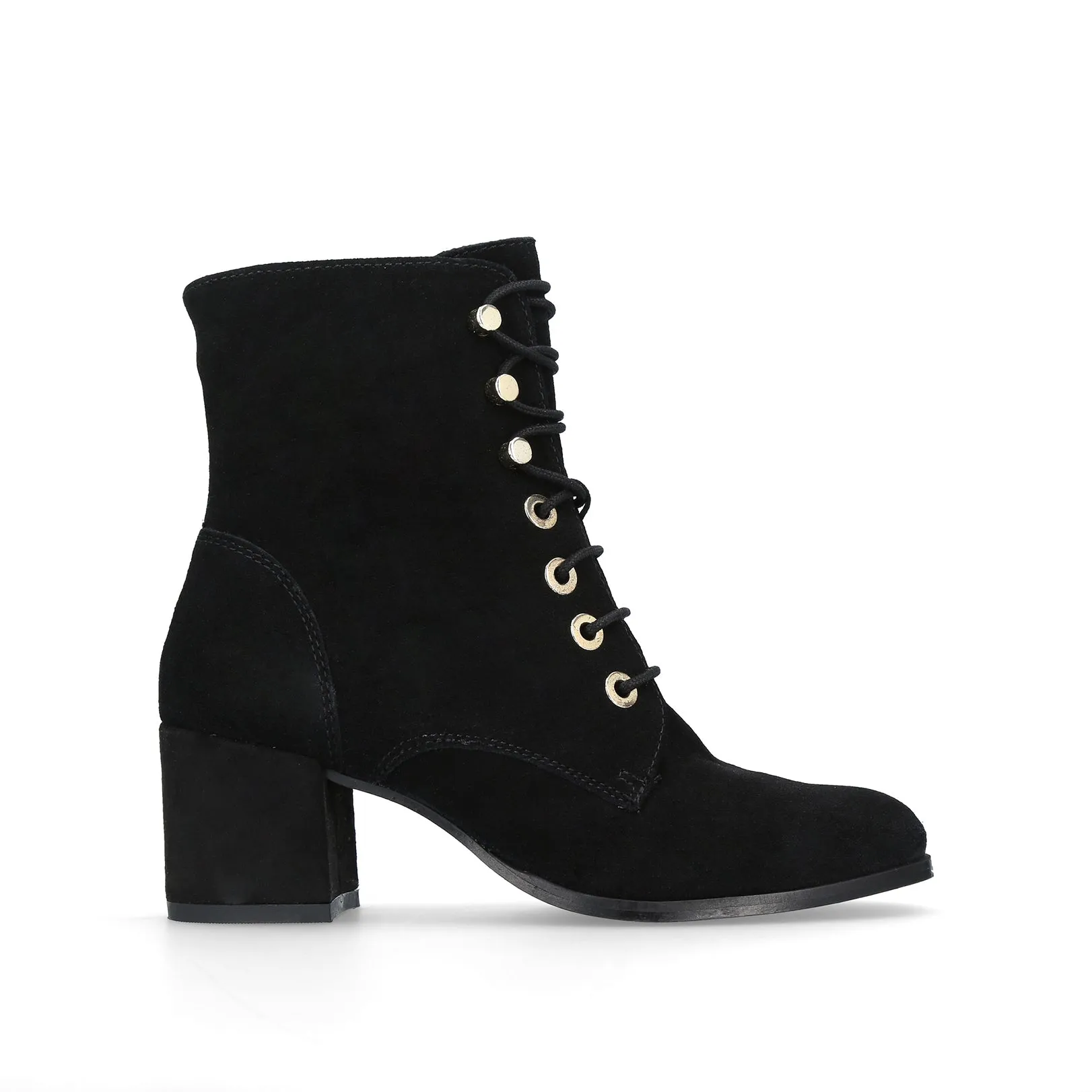 Slept Black Mid Heel Boot