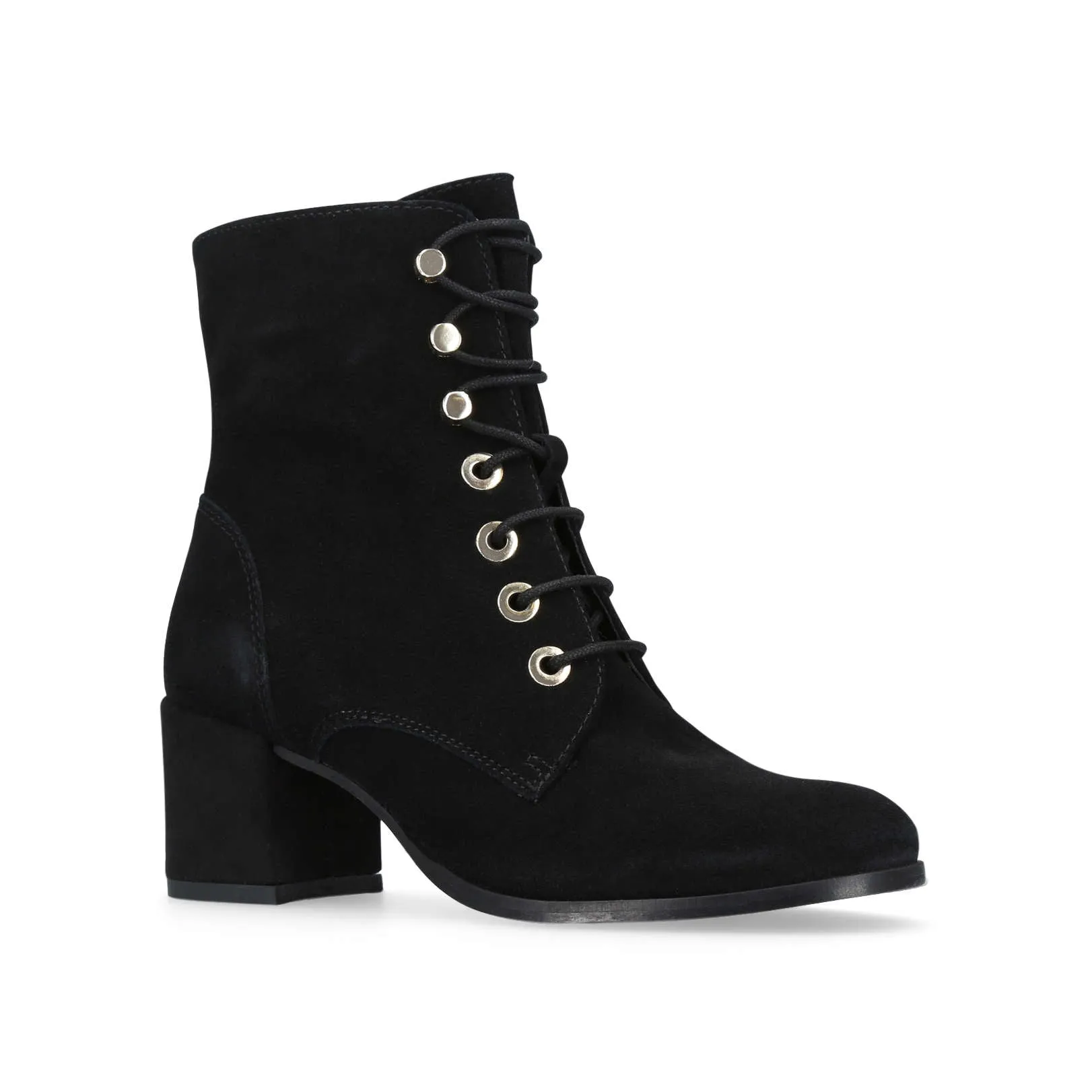 Slept Black Mid Heel Boot