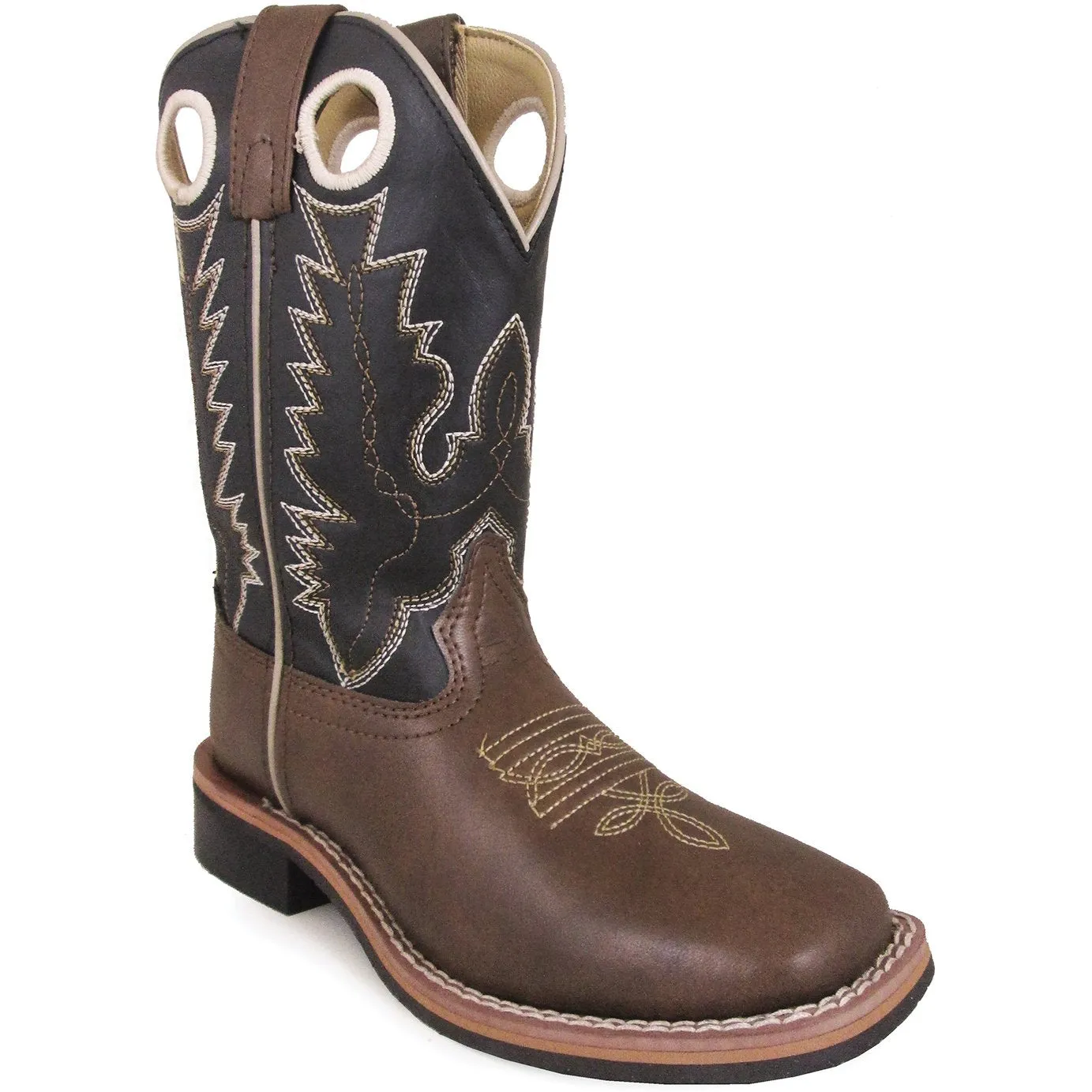 Smoky Mountain Youth Blaze Brown/Black Cowboy Boot