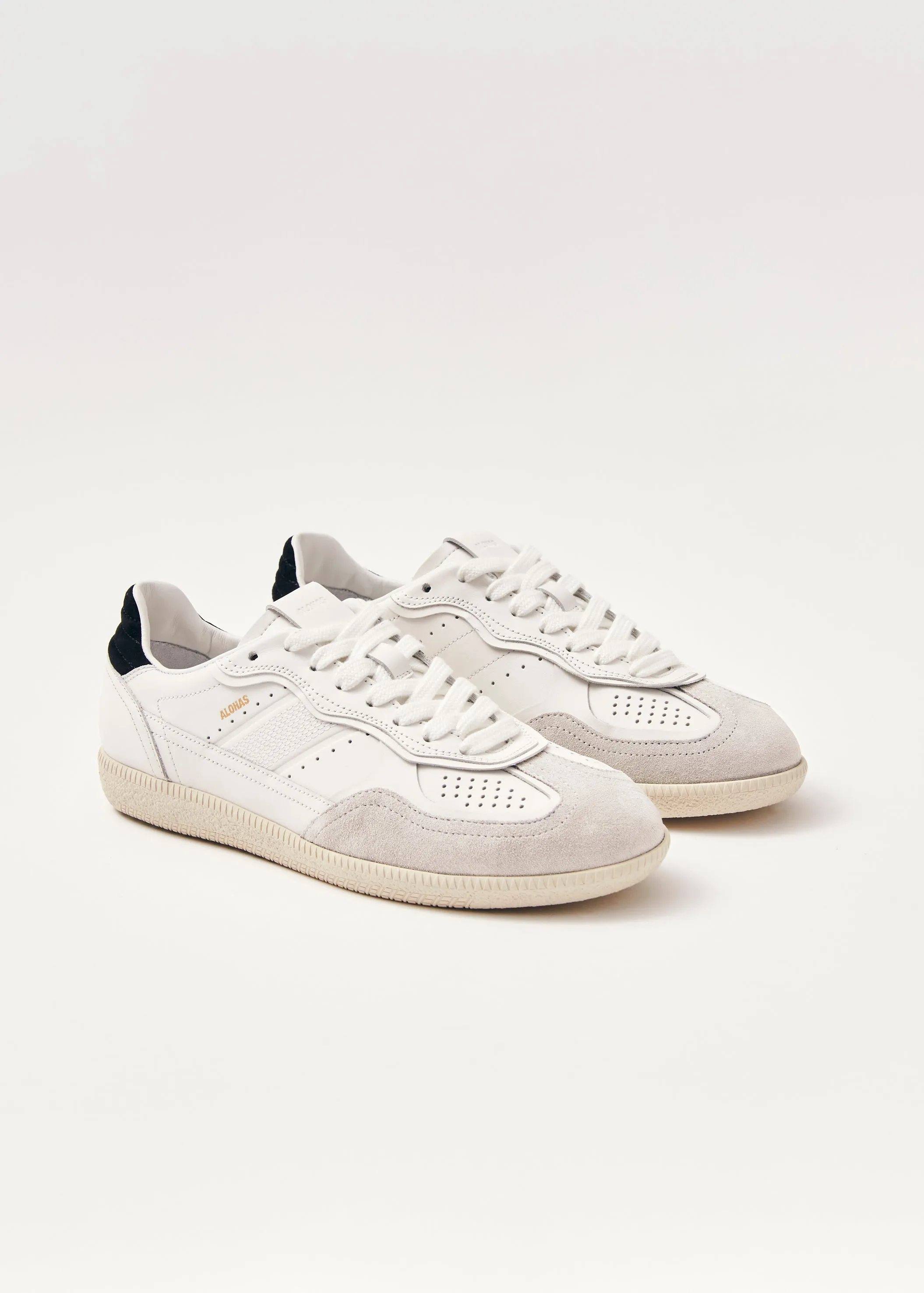 Tb.490 Leather Sneakers - White/Black