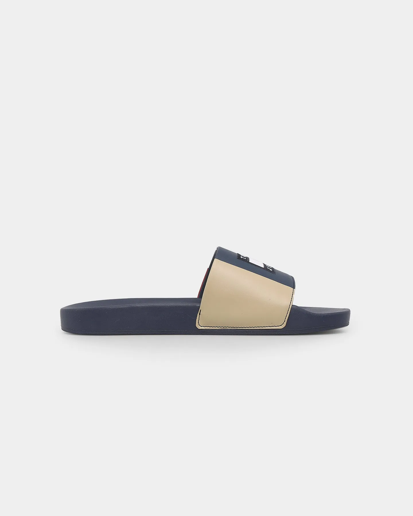 Tommy Jeans TJ Block Archive Pool Slides Twilight Navy