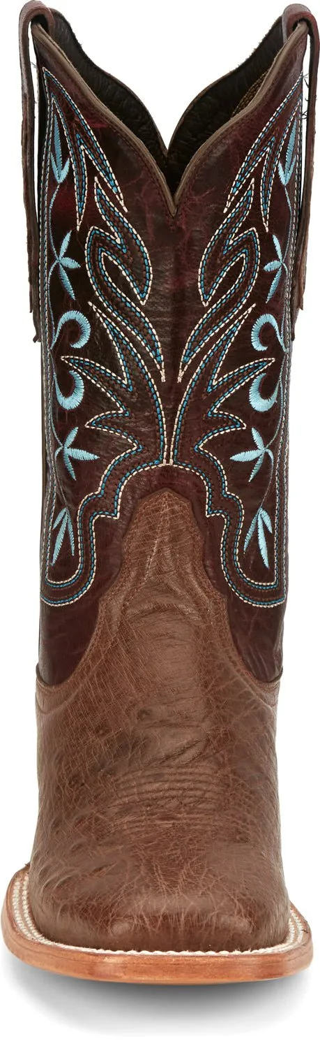 Tony Lama 11in Goat Womens Redblood Tinrose Leather Cowboy Boots