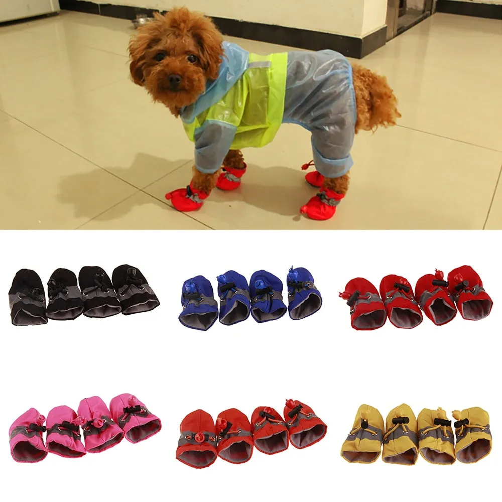 WINTER OR RAIN CUTE DOG WATERPROOF BOOTIES