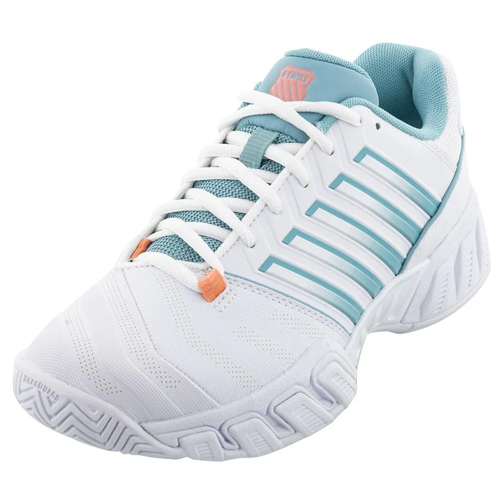 Women's Bigshot Light 4 Tennis Shoes White and Nile Blue